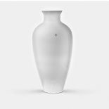 Venini, opaline glass vase Murano, 2003 63x15,5 cm.