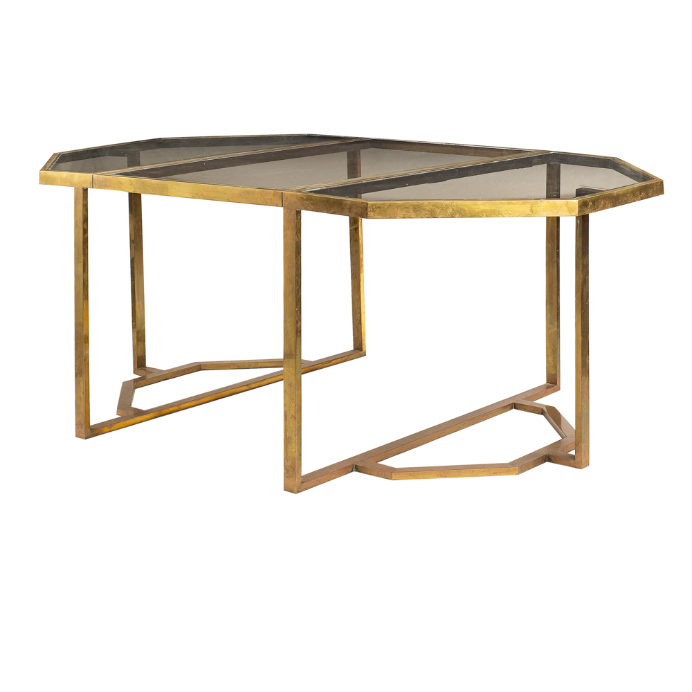 Romeo Rega, attributed Italia, 1970s 73x120x60 cm. (each console ) - 73x120x120cm. (closed table) - Image 2 of 2