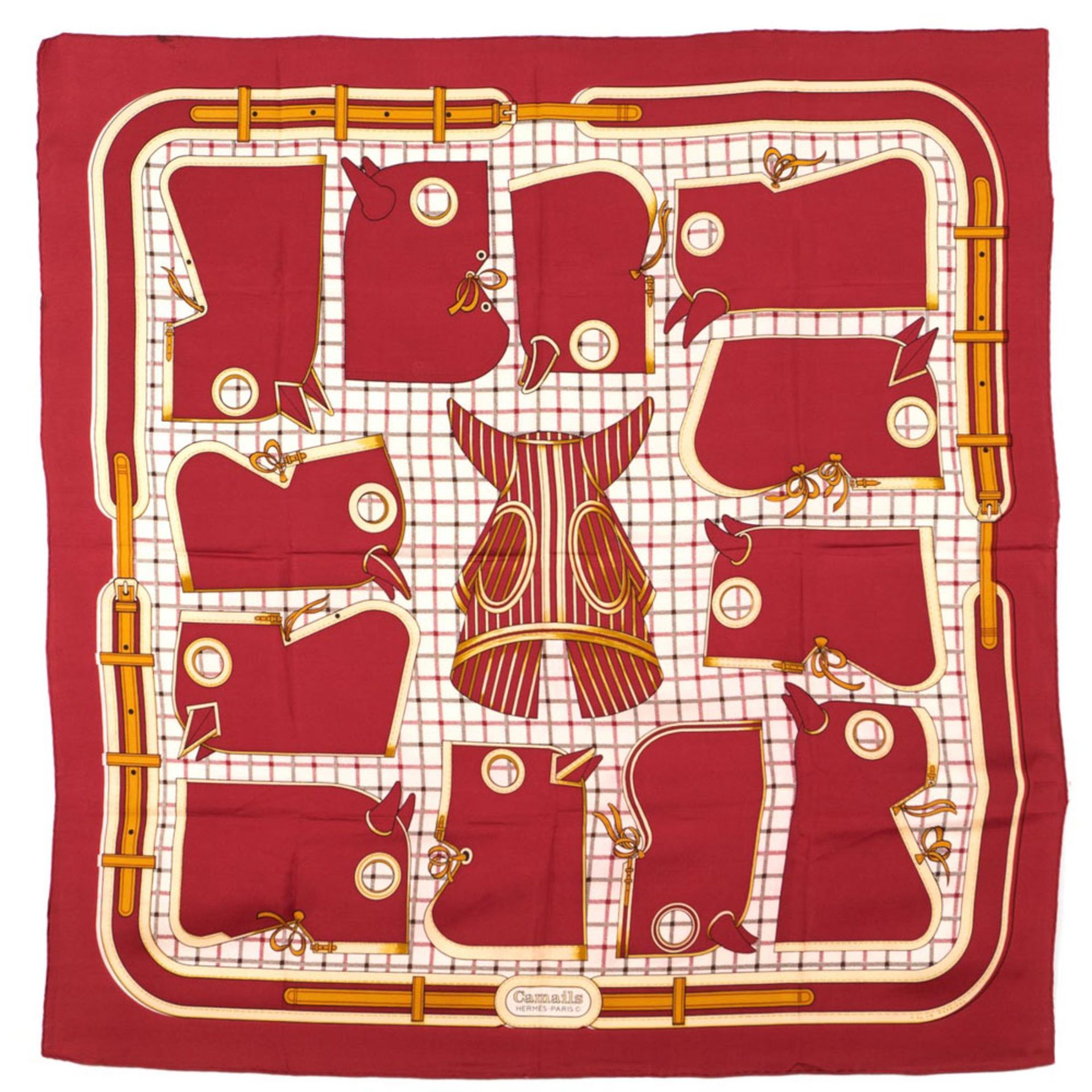 Hermès Camails collection scarf 90x90 cm.