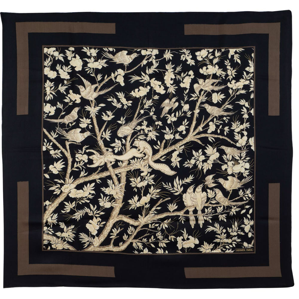 Hermès, vintage scarf 90x90 cm.