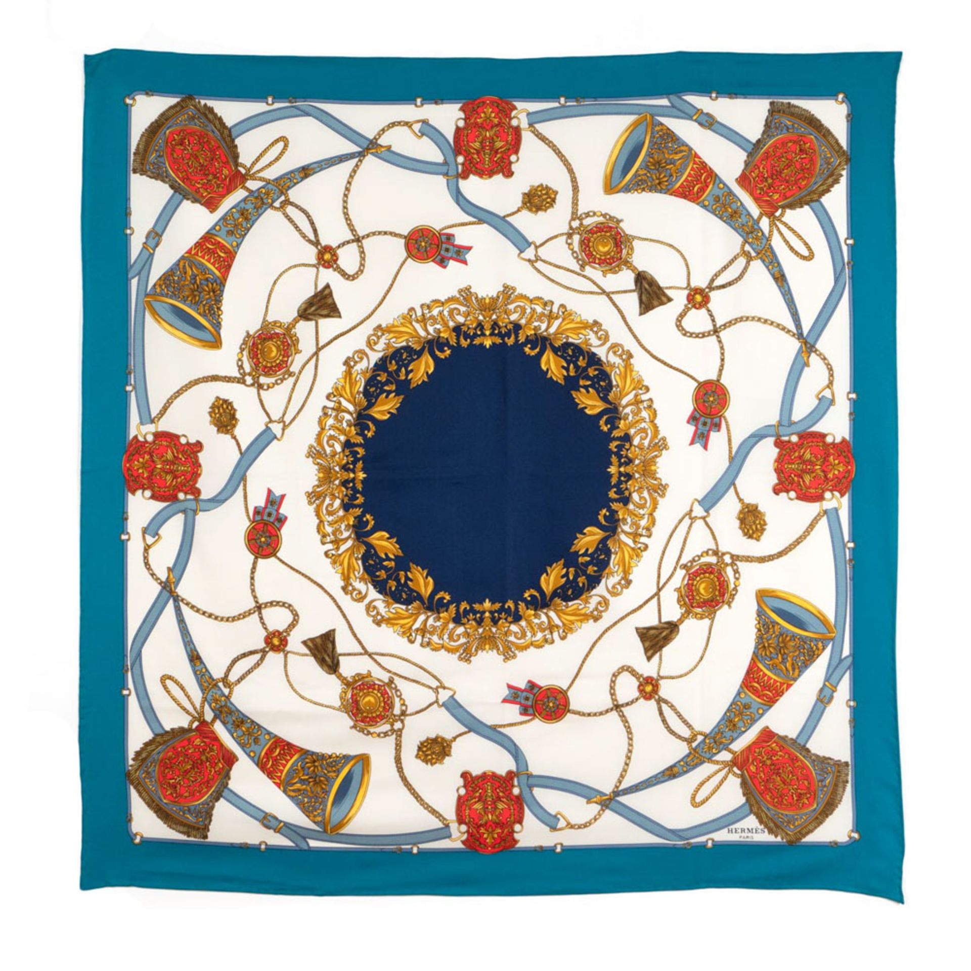 Hermès, vintage foulard 90x90 cm.