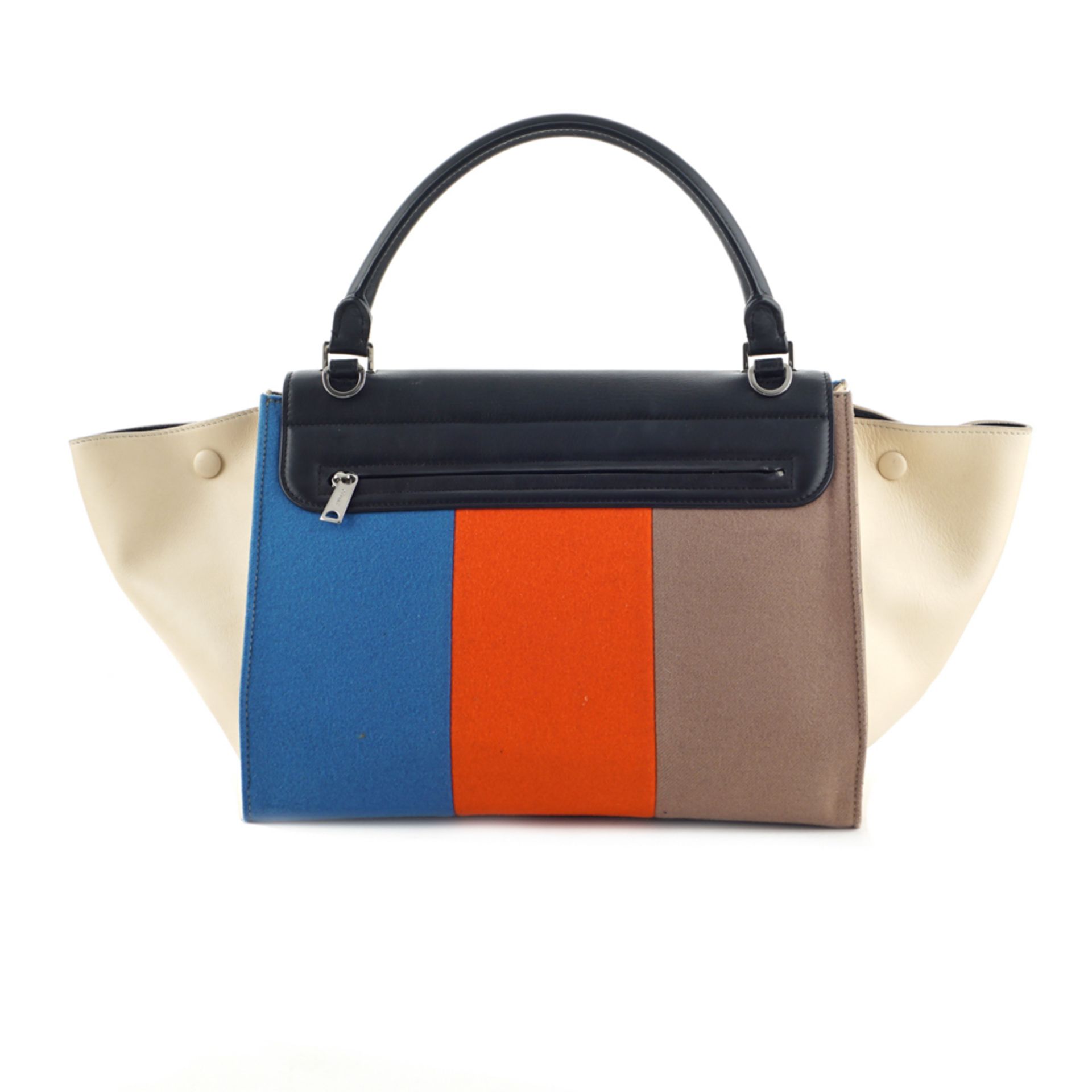 Celine Trapeze Tricolor collection, vintage handbag 30x23x18 cm - Image 2 of 5