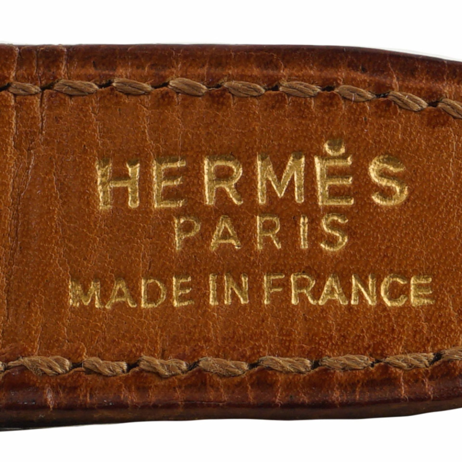Hermès, vintage belt 1970/80s max length 77 cm. - Bild 2 aus 2