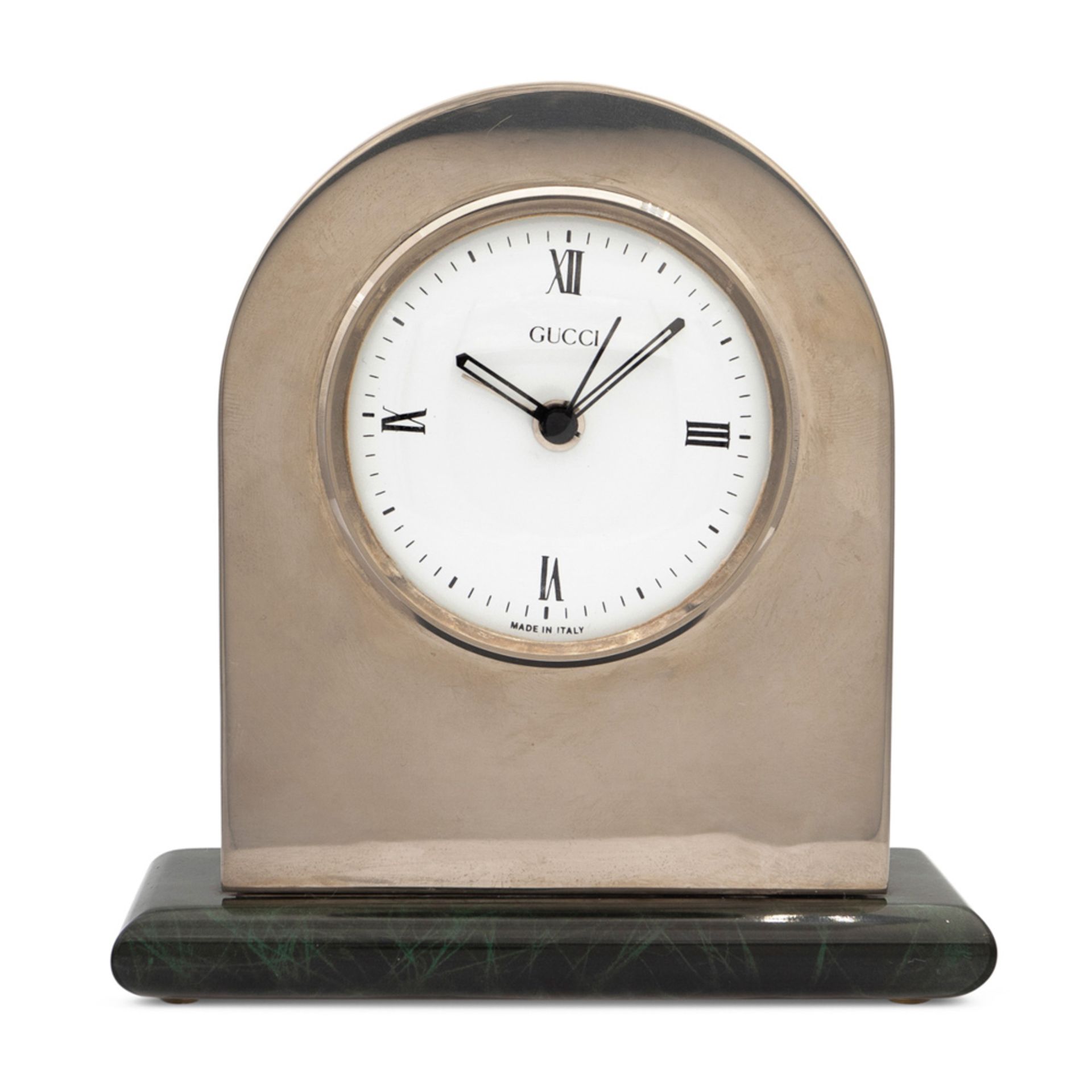 Gucci, vintage table clock 13,5x13x6 cm.