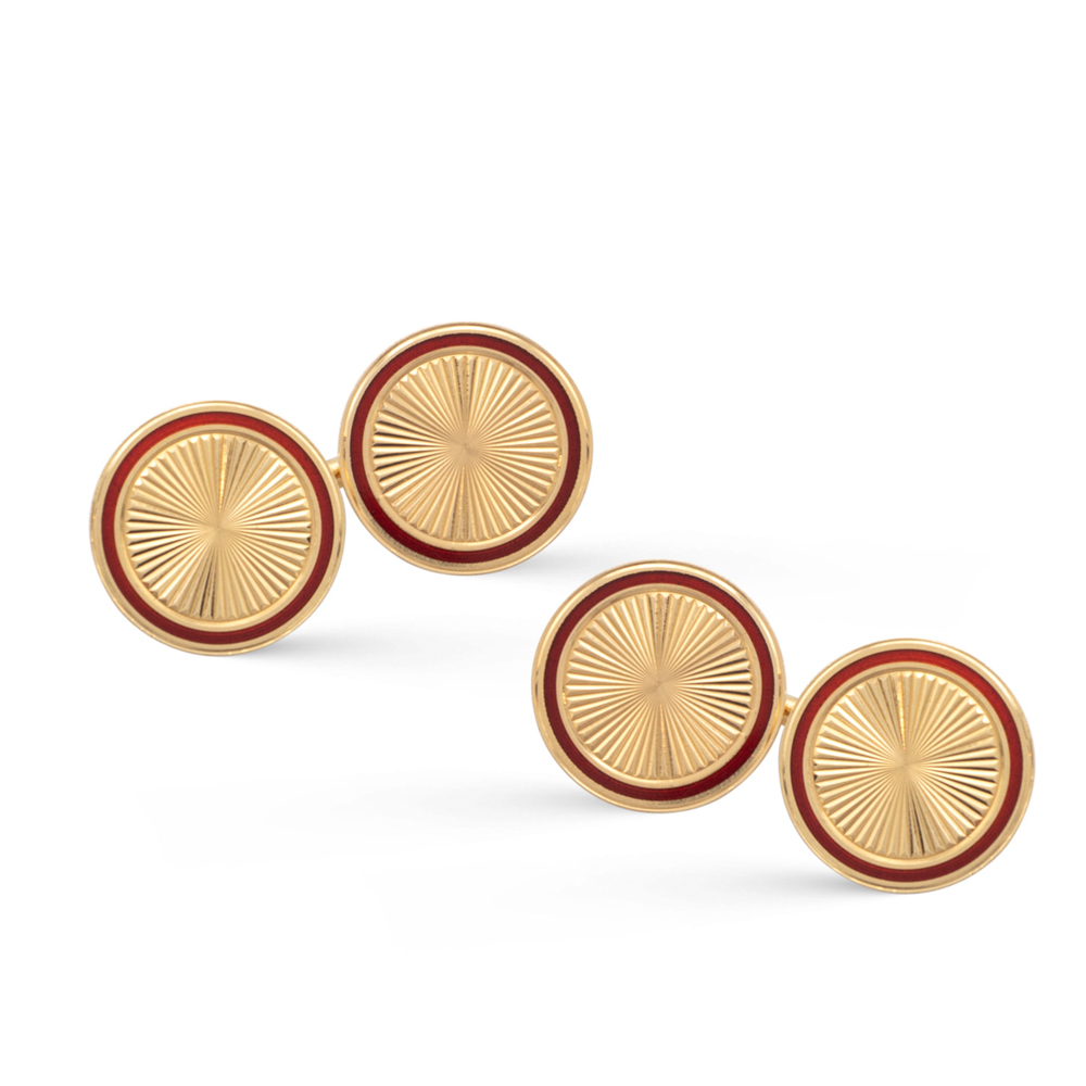 Bulgari, round cufflings 1950/60s weight 14,5 gr.