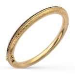 9kt yellow gold bangle bracelet late 19th century weight 19,8 gr.