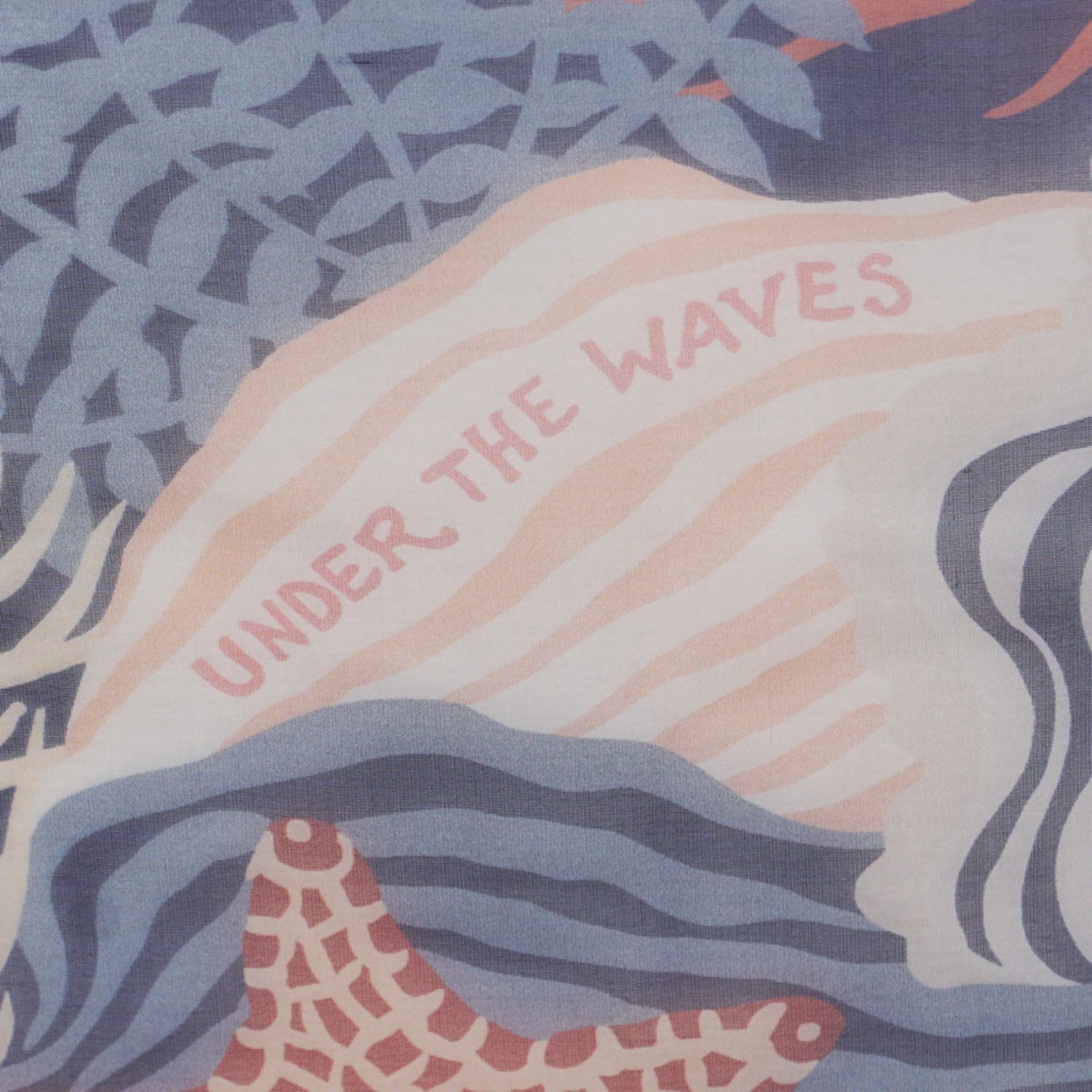 Hermes, Under the Waves collection scarf H. d' Origny design 140x140 cm. - Image 3 of 3