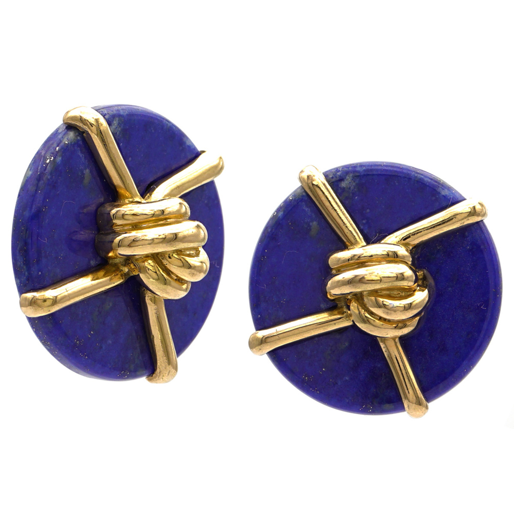 Cartier A. Cipullo, lobe earrings 1978 weight 41,5 gr.