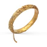 18kt yellow gold cuff bracelet early 20th century weight 15 gr.