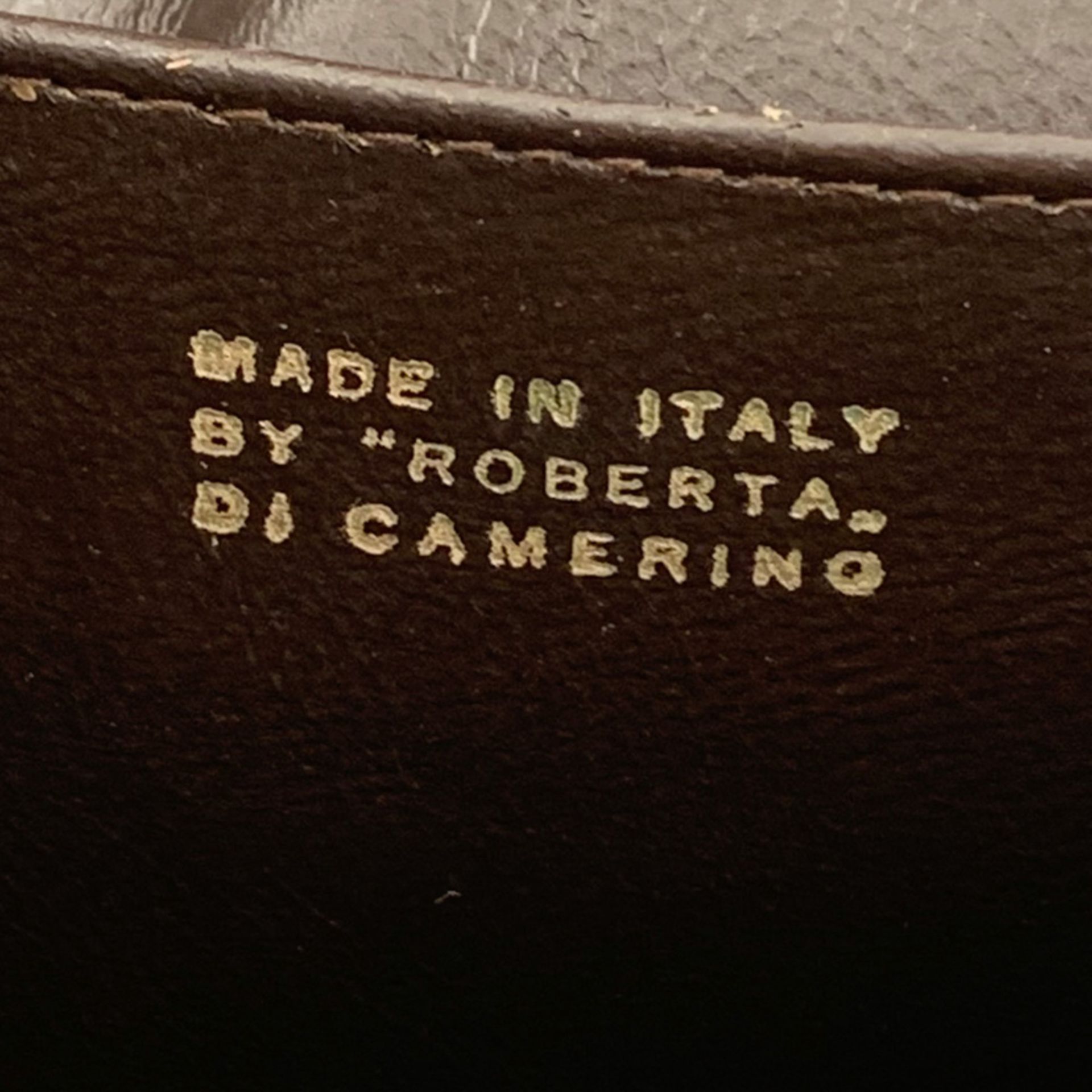 Roberta di Camerino, vintage bag 23,5x11,5x2 cm. - Bild 5 aus 6