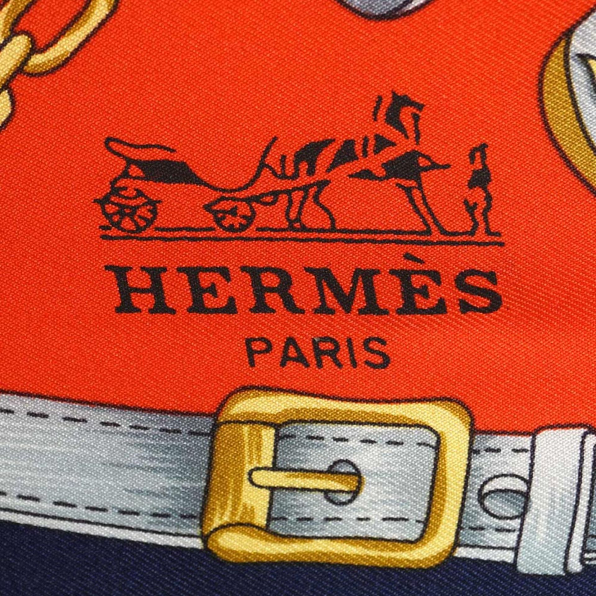 Hermès, vintage foulard 90x90 cm. - Bild 2 aus 2
