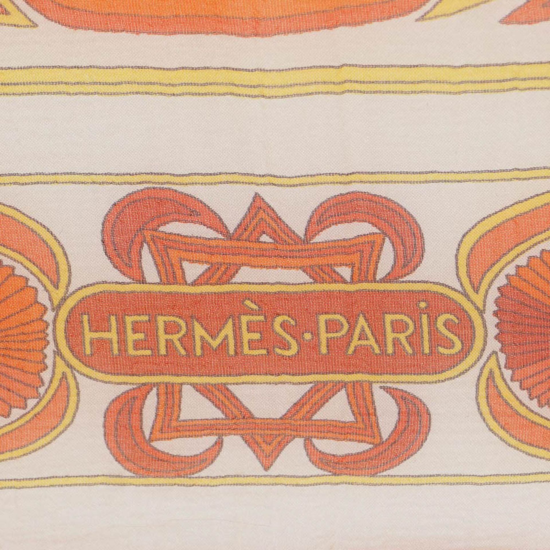 Hermes Folclore collection carrè scarf H. d' Origny design 90x90 cm. - Image 2 of 4
