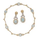 Buccellati, en suite collier and earrings parure 1990s weight 48,9 gr.