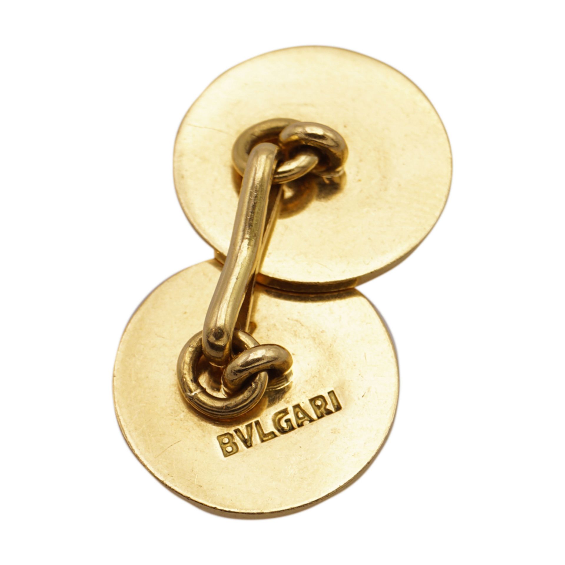 Bulgari, round cufflings 1950/60s weight 14,5 gr. - Image 3 of 3