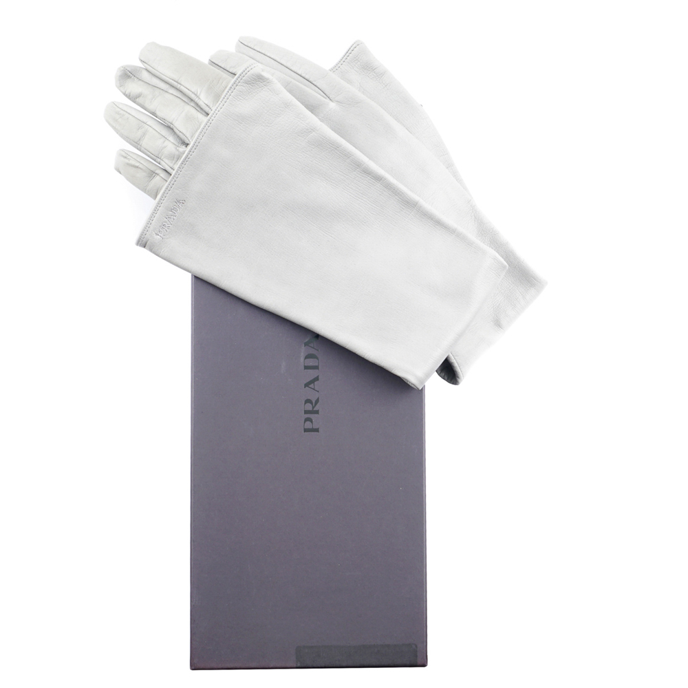 Prada, nappa gloves size 7,5 - Image 2 of 3