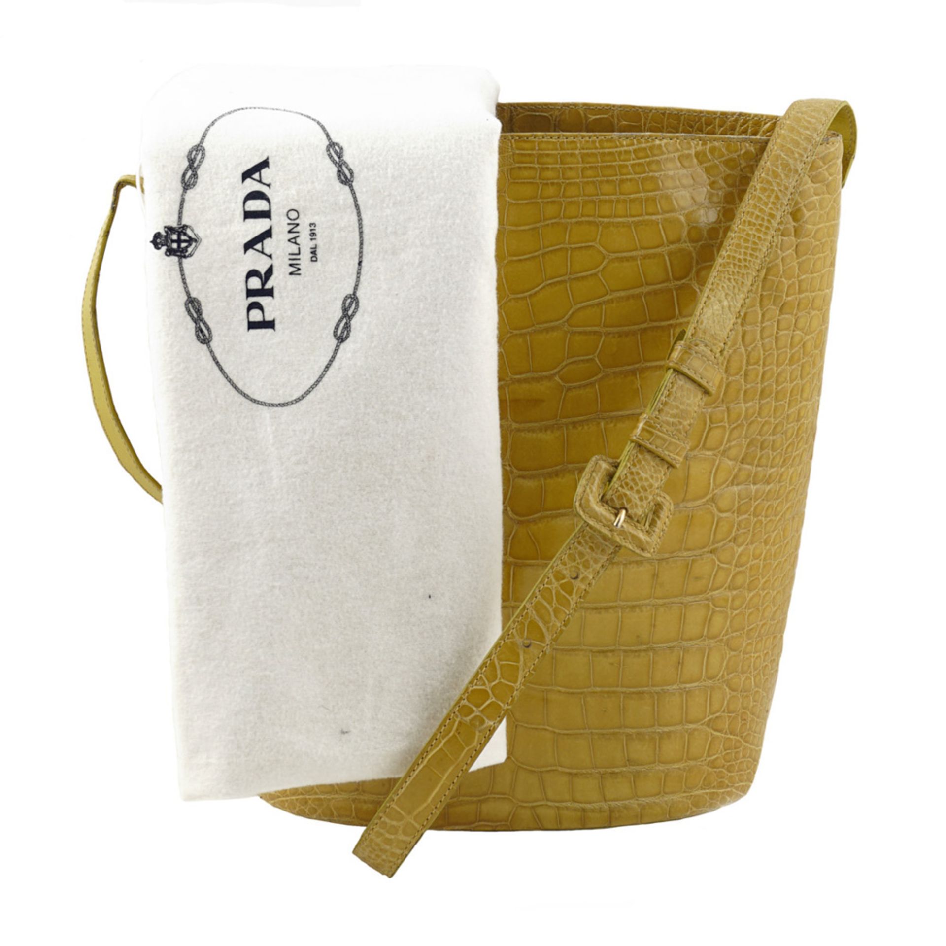Prada, vintage shoulder bucket bag numbered B3407 27x27x15 cm. - Image 4 of 5