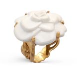 Chanel Camelia collection, vintage ring 2000 weight 22,2 gr.