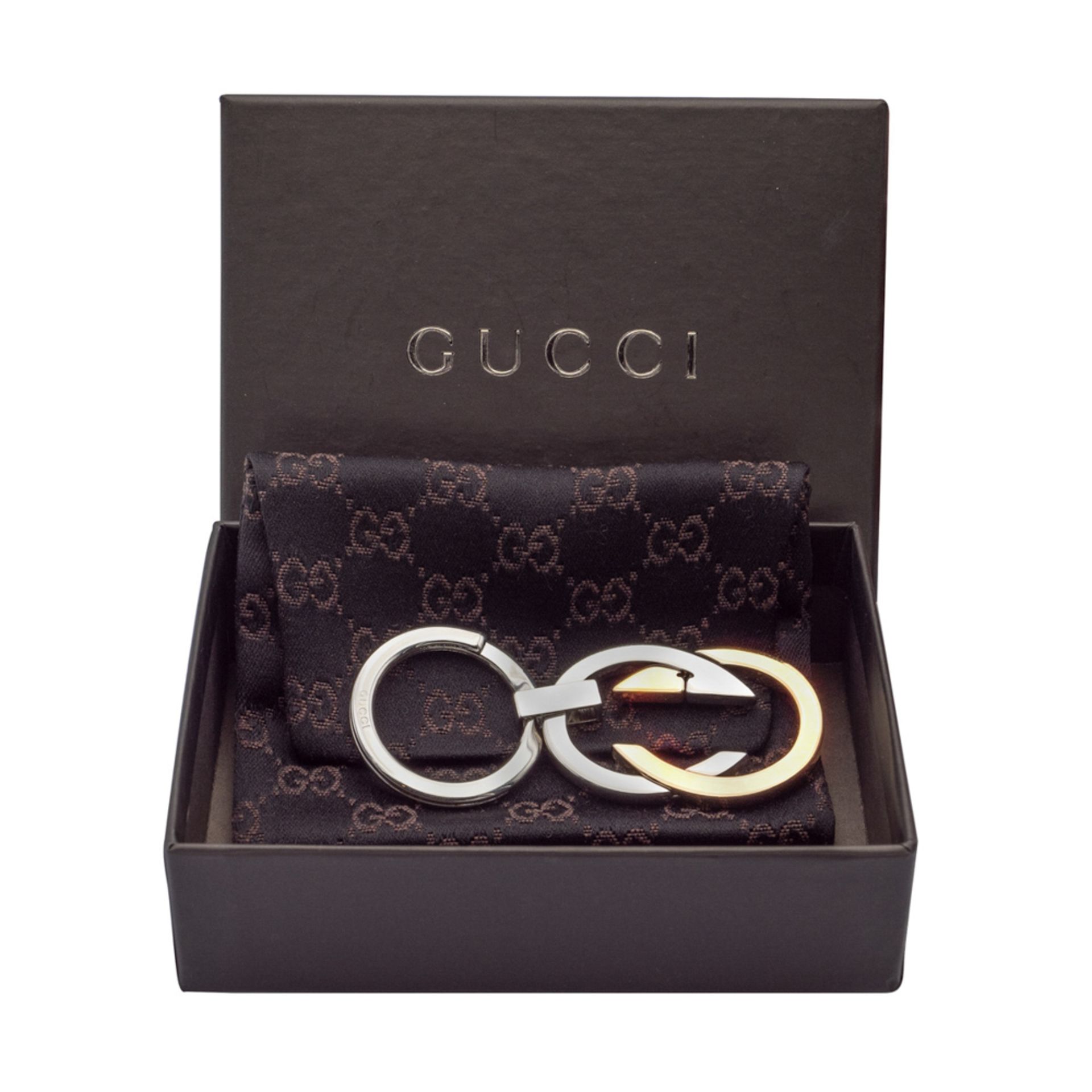 Gucci Doppia G collection keyring diameter 2,5 cm. - Image 2 of 2