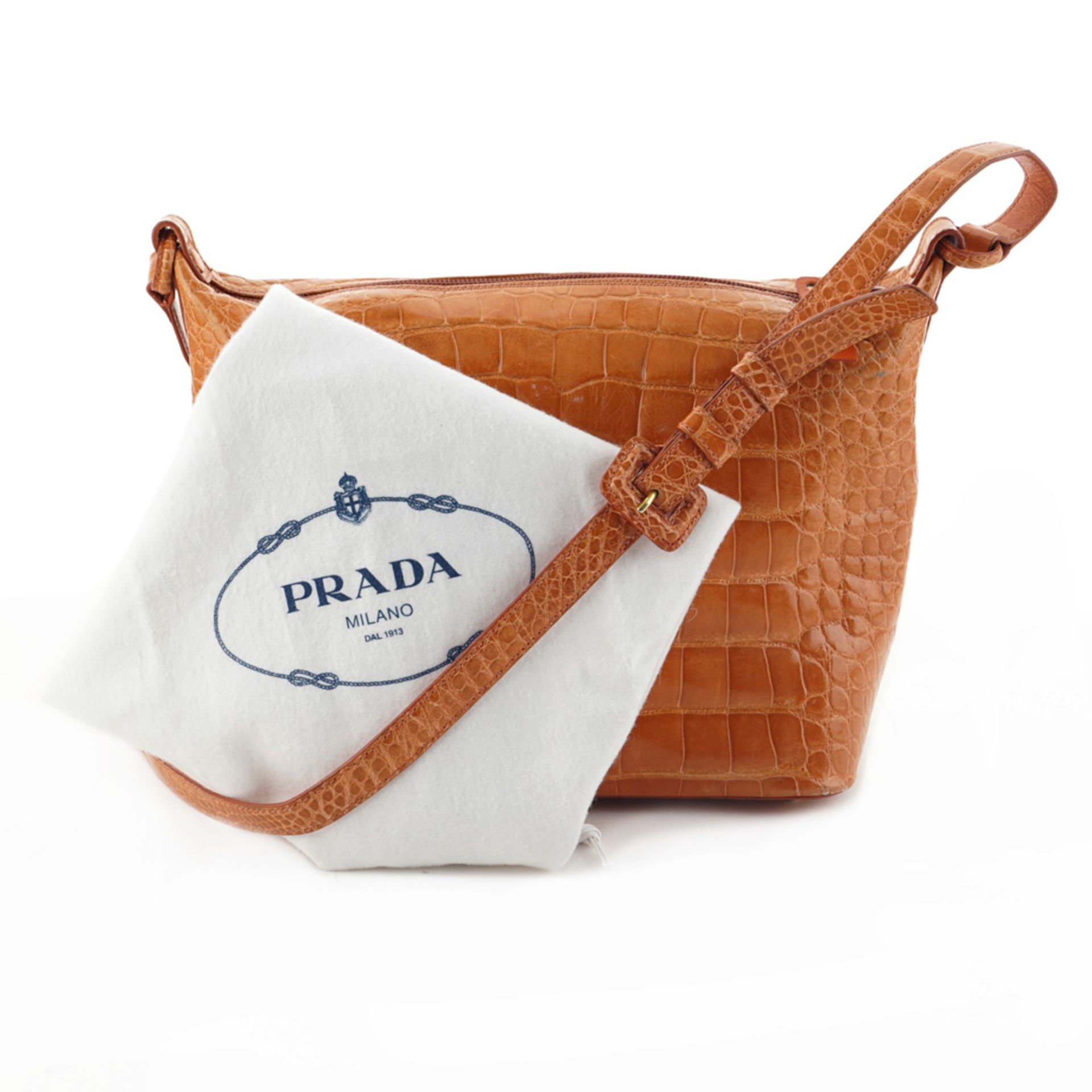 Prada, vintage shoulder bag numbered B3405 21x28x12 cm. - Bild 2 aus 6