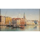 Venetian painter 19th-20th century 18,5x32 cm.
