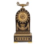Gilt bronze mantel clock France, 19th century 55x25x12,5 cm.