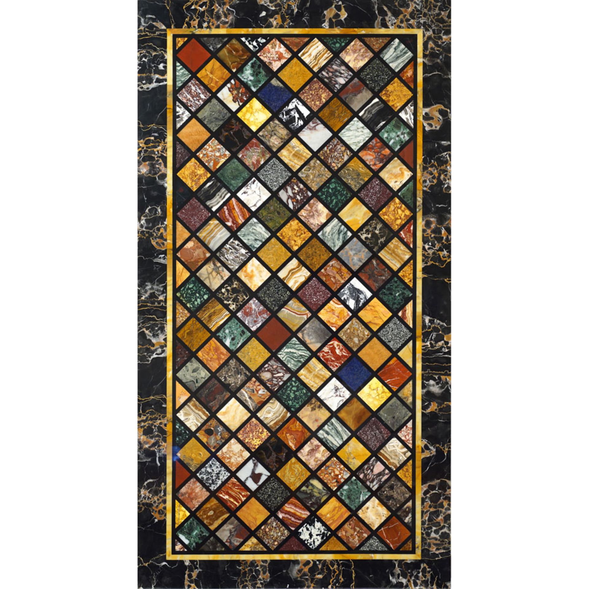 Rectangular marble top Italy, 20th century 3,5x158x84 cm.