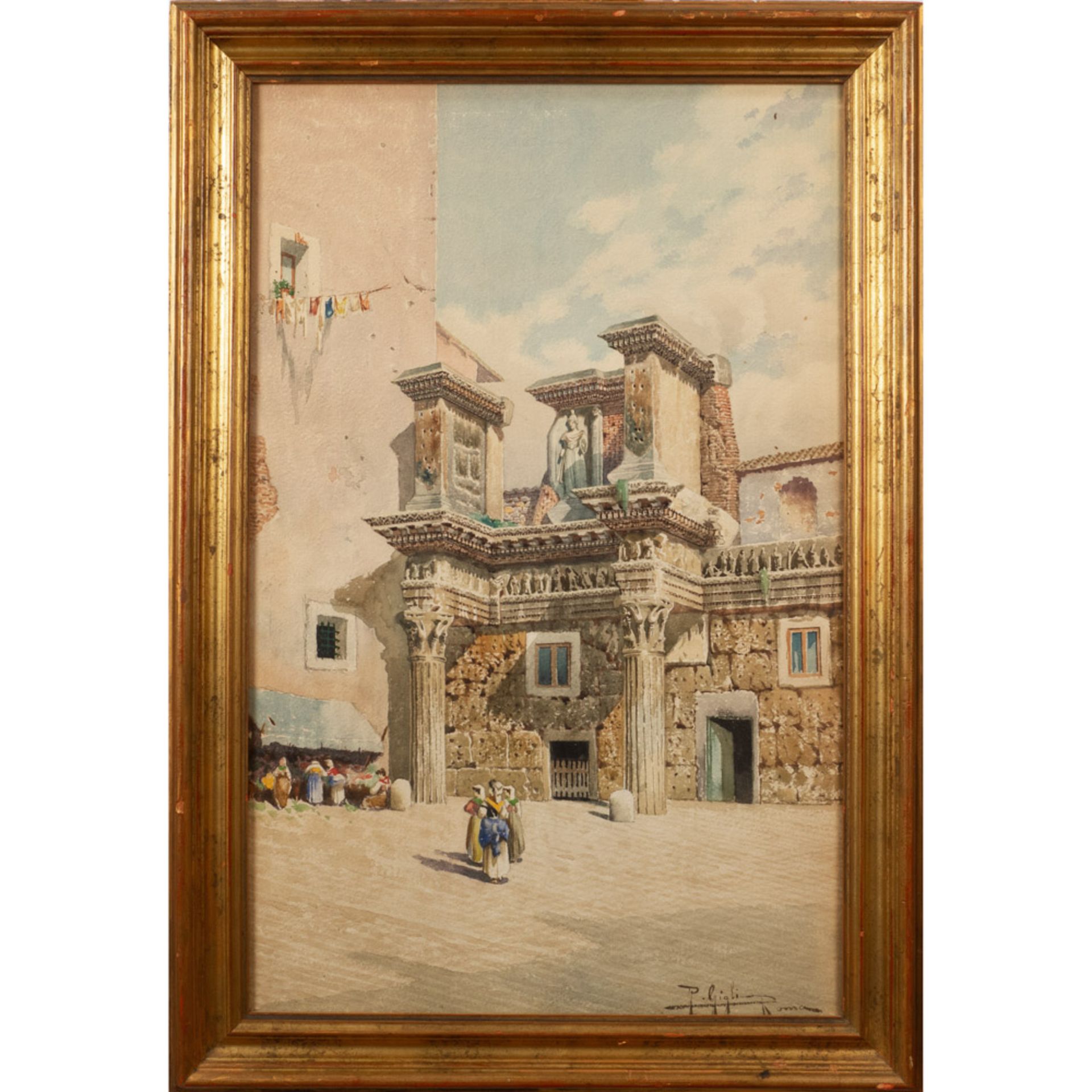Roberto Gigli Italia 1846-1922 70x44 cm.