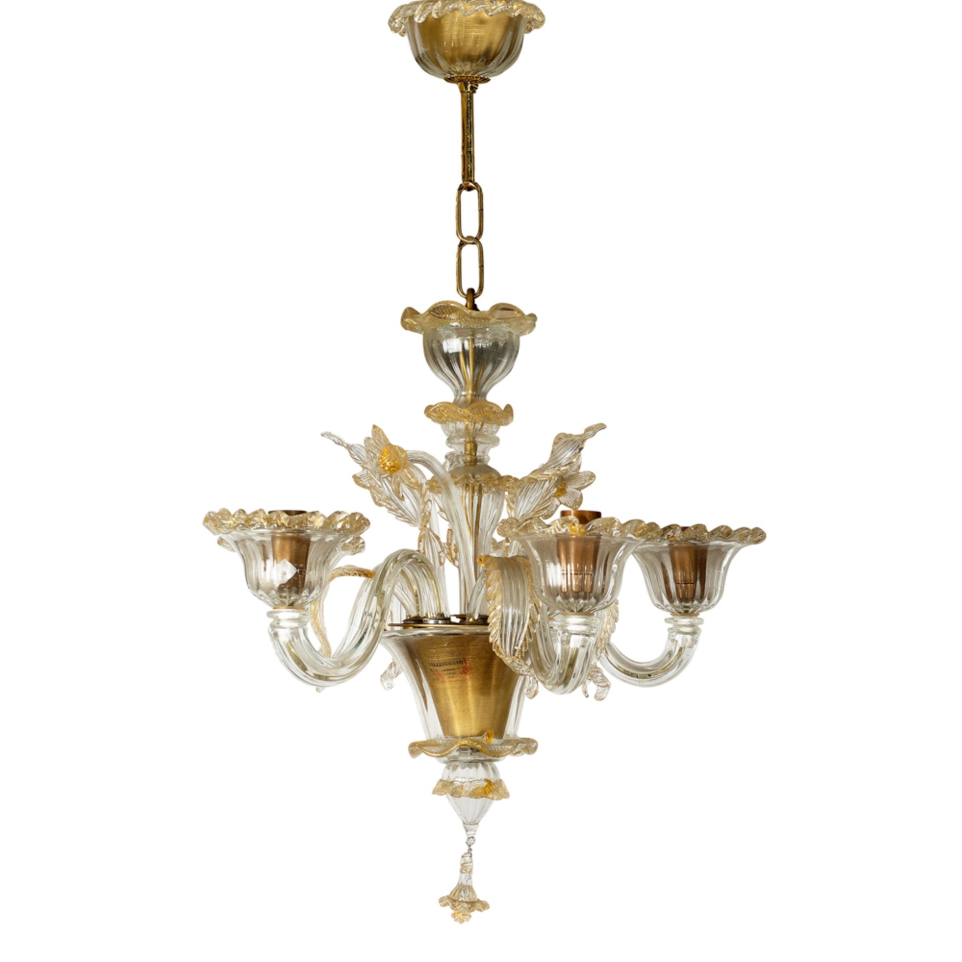 Murano glass chandelier 20th century 45x40 cm.