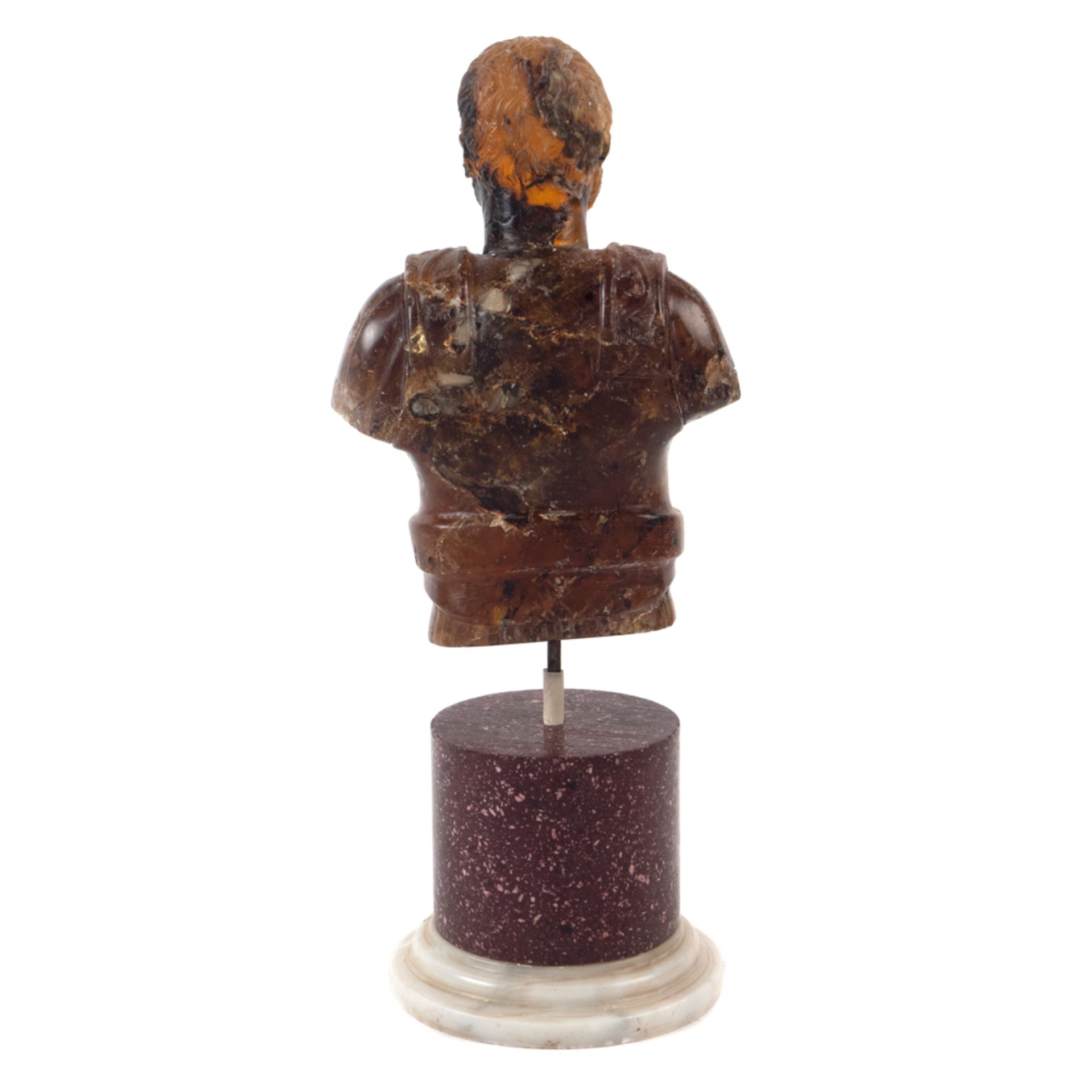 Amber sculpture 19th-20th century h. 27 cm. - Image 2 of 2