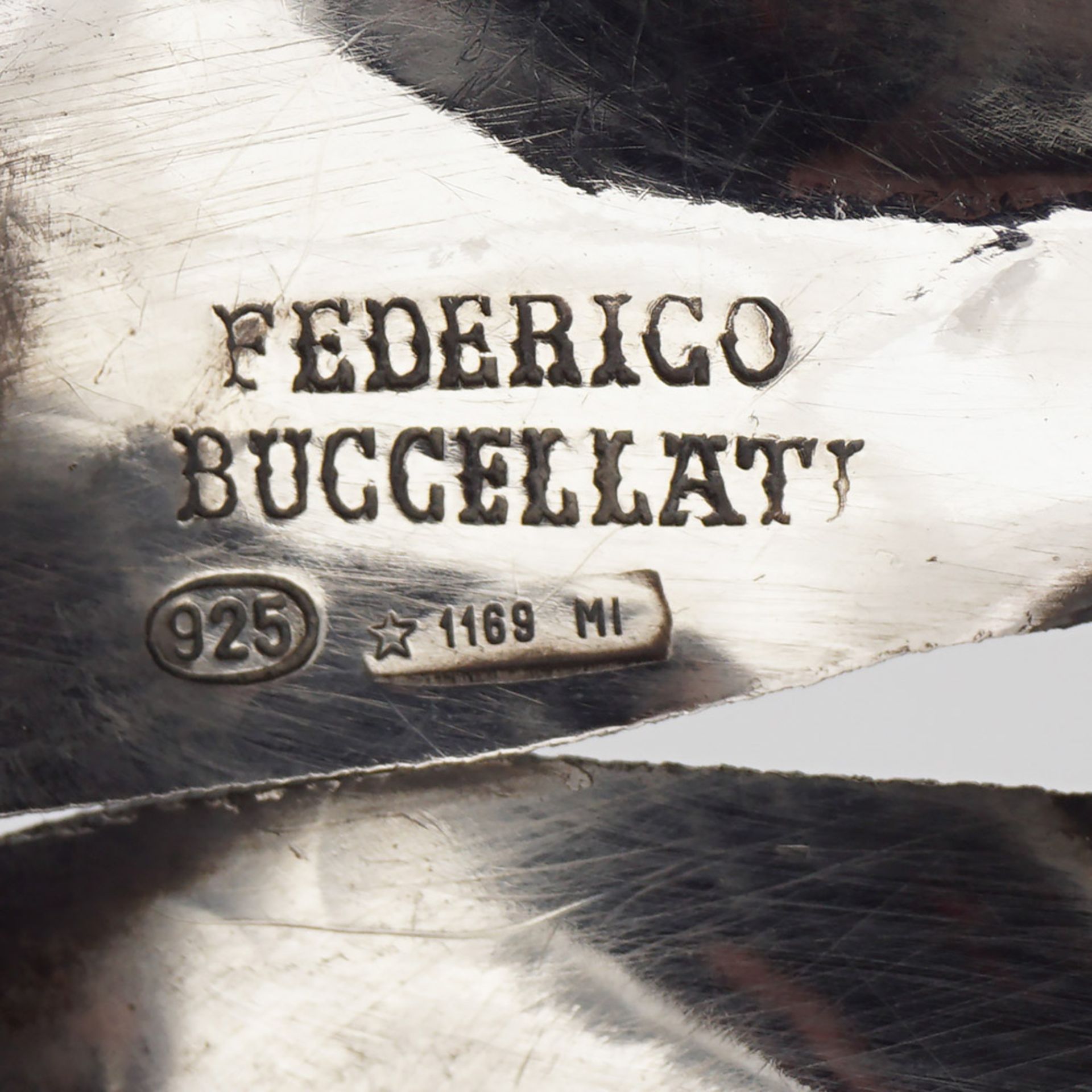 Federico Buccellati, silve basket Italy, 1980s weight 484 gr. - Bild 2 aus 2