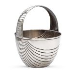 Silver basket Italy, 20th century weight 425 gr.