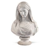 Gesso sculpture Italy, 19th century 66x43x25 cm.