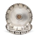 Set of silver ashtrays (3) Italy, 20th century gros weight 295 gr.
