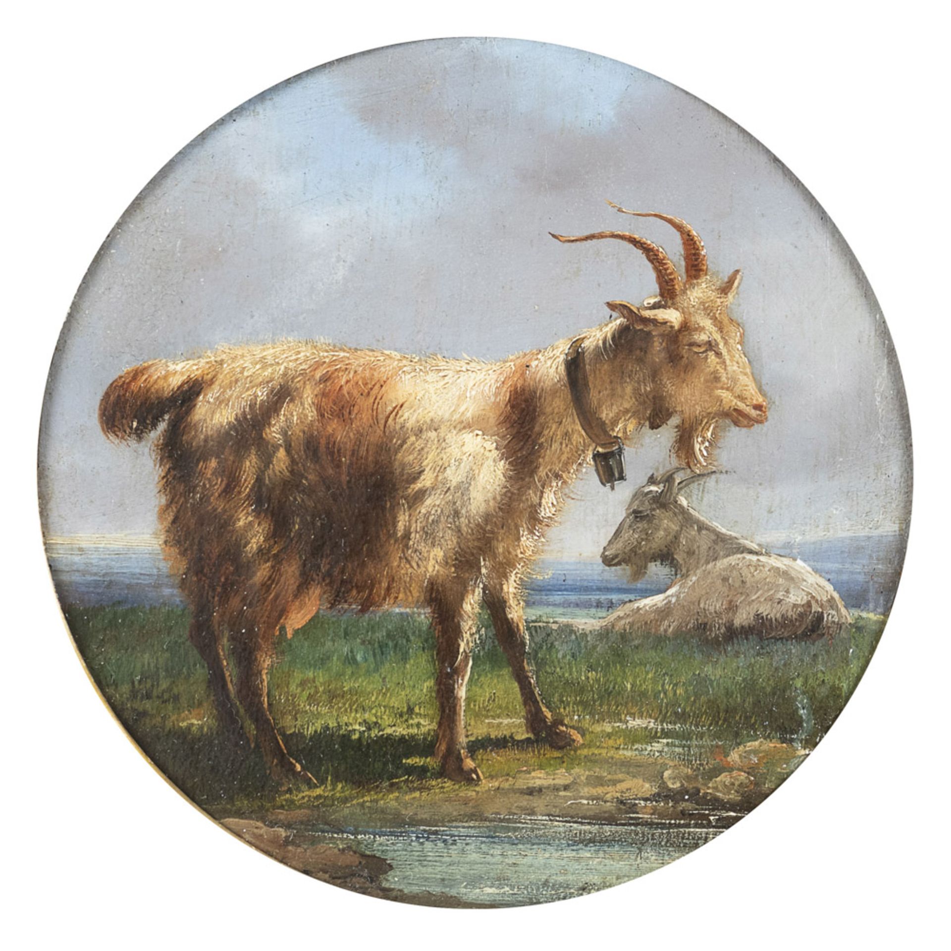 Filippo Palizzi, attributed 19th century d. 17 cm.