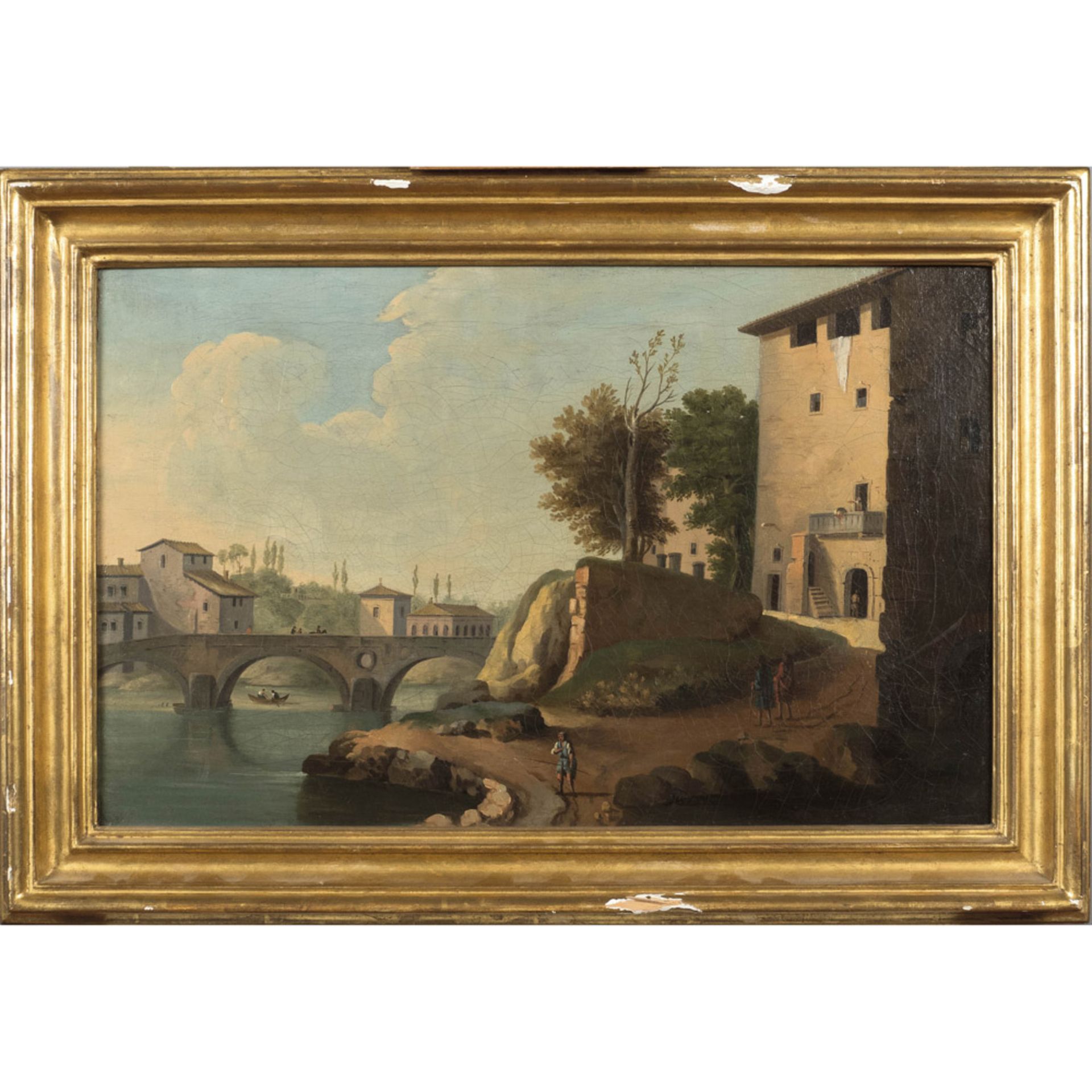 Roman painter 17th-18th century 32,5x50,5 cm.