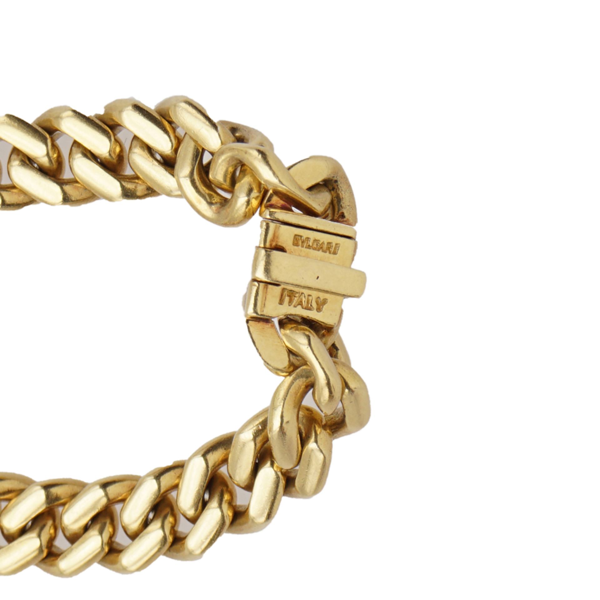 Bulgari, 18kt yellow gold groumette link necklace - Image 2 of 2