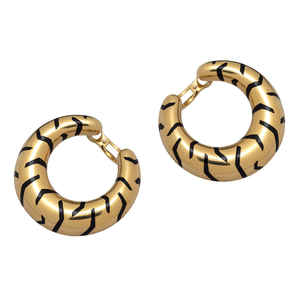 Cartier PanthÃ¨re Tiger collection, creole earrings