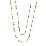 18kt yellow gold and cultured pearls necklace