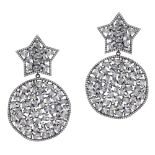 Bijou pendant star earrings