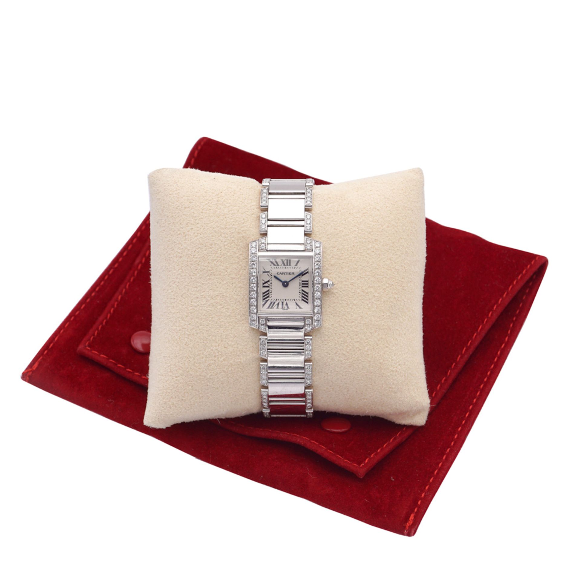 Cartier Tank Francaise, ladies watch - Image 2 of 3