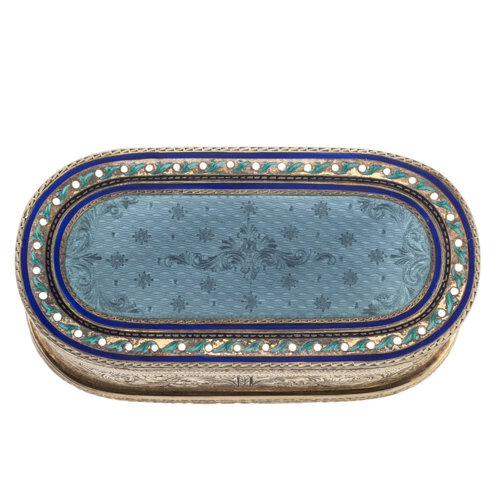 Gilded silver and polychrome enamel box - Image 2 of 2