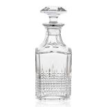 Baccarat, transparent crystal whiskey bottle