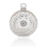 Lalique, transparent glass bottle