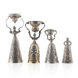 Group of silver cups (4)