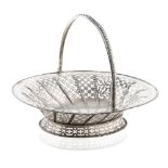 Silver basket with handle