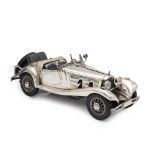 Vintage silver car model