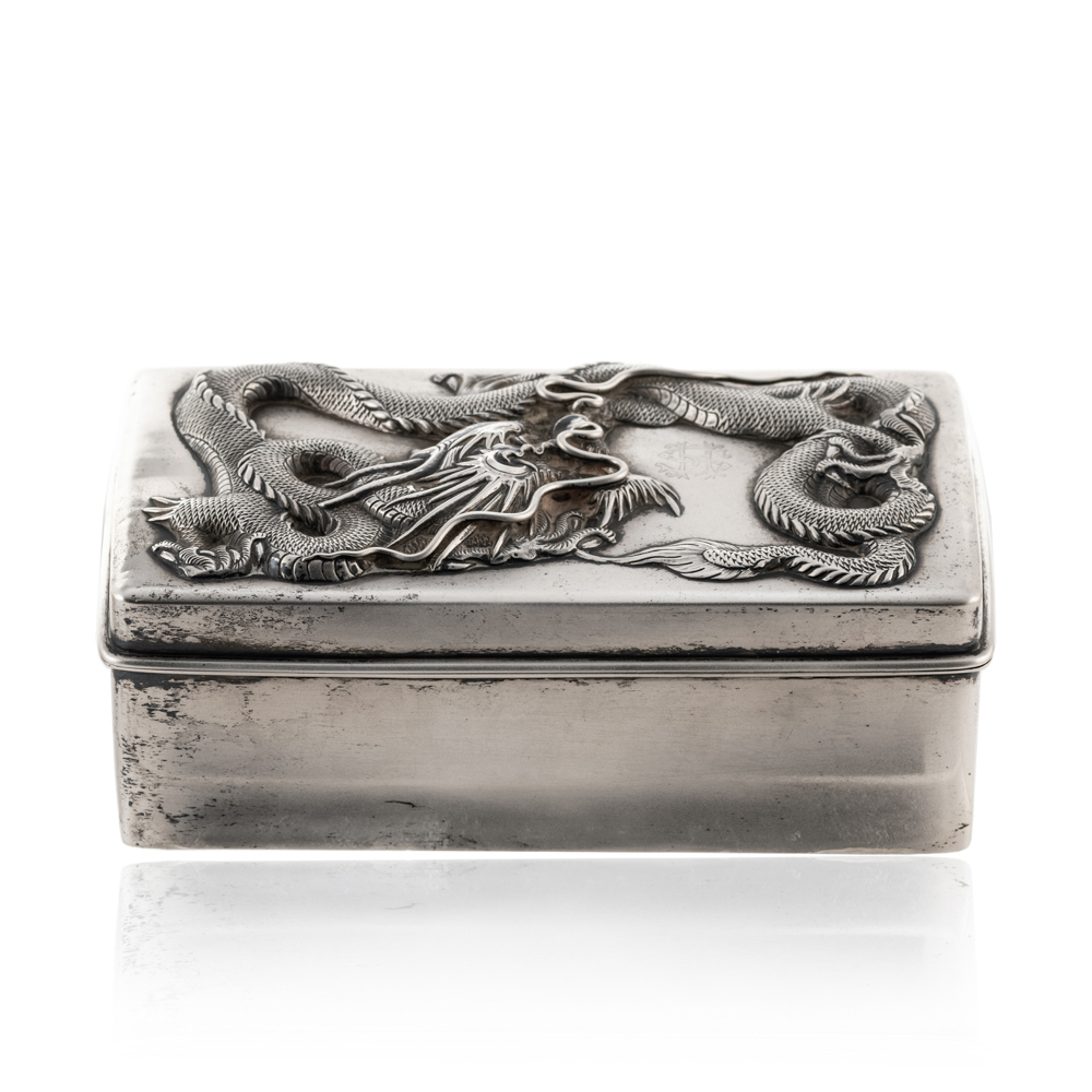 Rectangular silver box