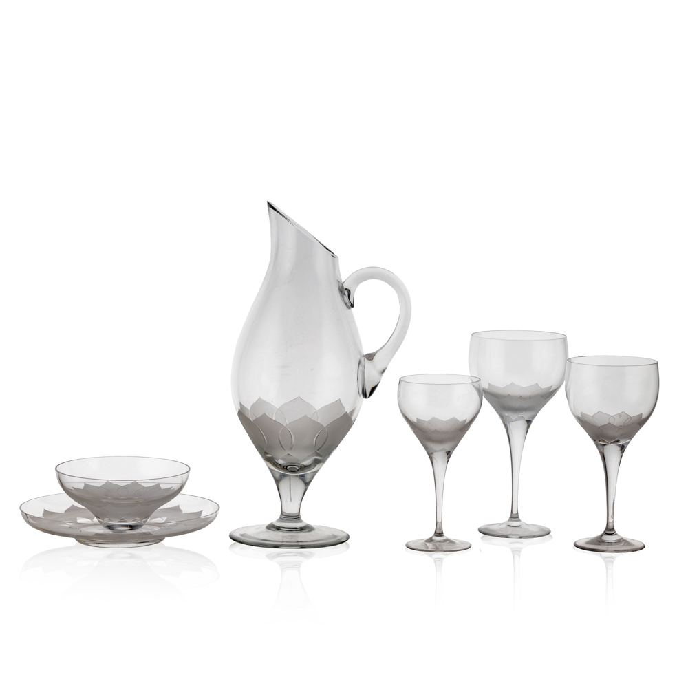 Bjorn Wiinblad, prod. Rosenthal Studio Linie, crystal glasses service (53)