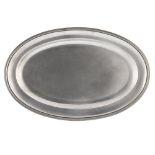 Oval silver tray