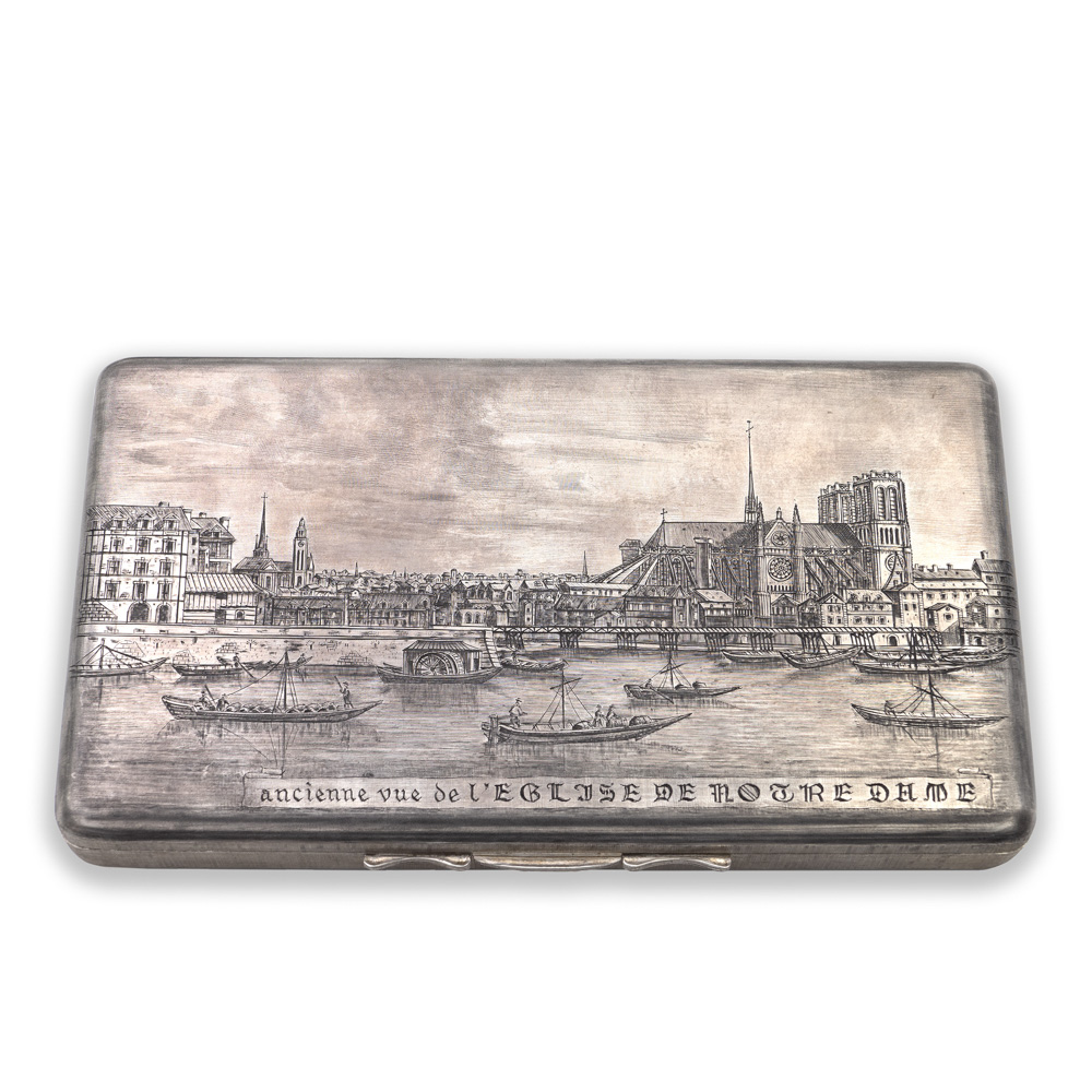 Gianmaria Buccelati, rectangular satin silver box